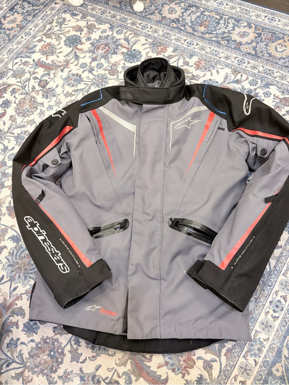 Alpinestars Gray, Black & Red Motorcycle Jacket